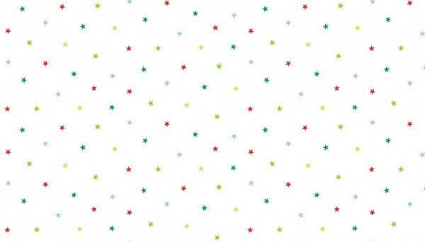 Christmas Fabric Mini Multi Stars 1956W by Makower White FQ 1/2m 1m lengths 