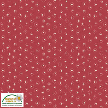 4512-622 Nellies Shirtings by Stoffabrics Red