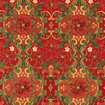 Holiday Flourish Metallic 12 for Rob Kauffman 18342 3 Red