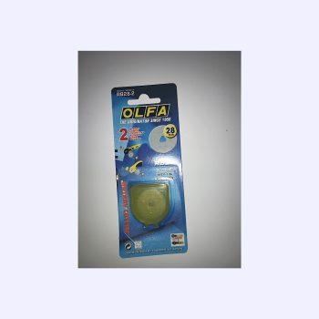 Olfa 28 mm Rotary Cutter Blade 2 Blade Pack