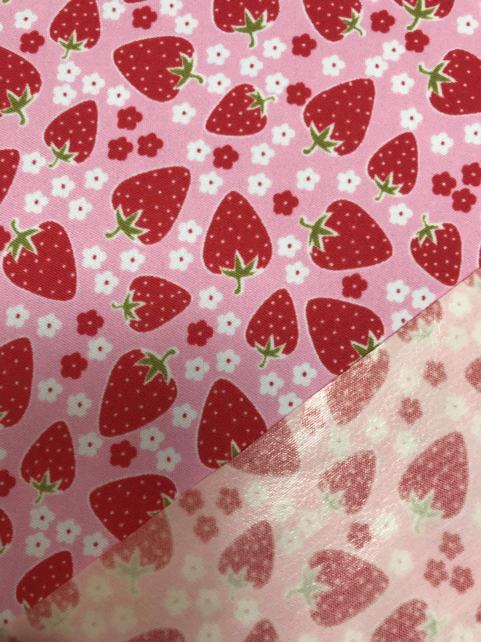 Laminated Nylon Fabric PU4905 Pink R Blossom Berries The Log Cabin laminated-nylon-fabric-pu4905-pink-r-blossom-berries-the-log-cabin