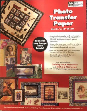 Photo transfer paper