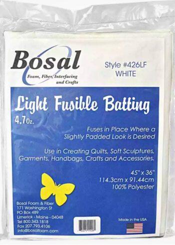 Bosal Light Fusible Batting -style #426LF White