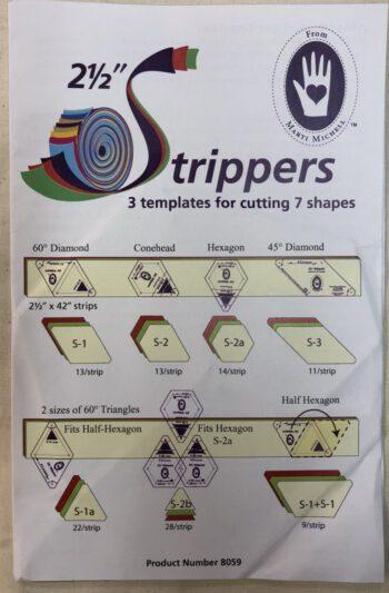 2 1/2"  Stripper Template From Marti Michell