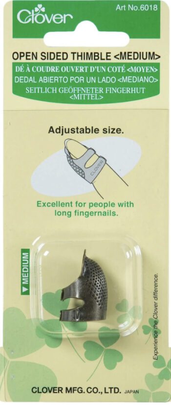 Clover Open sided Thimble -Medium 6018