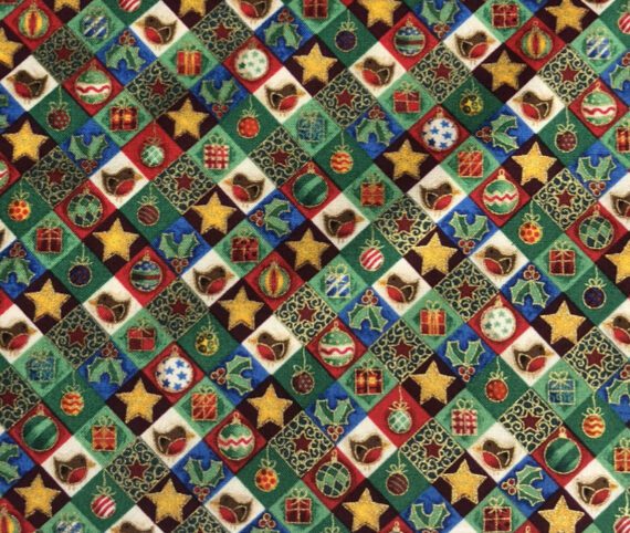 542 Novelty Harlequin From Makower UK