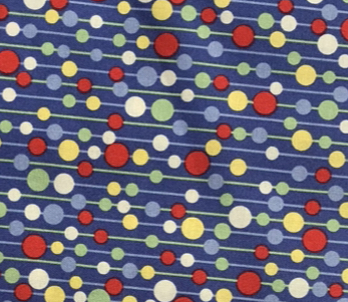 3138/Blue Pom Pom Dot from Michael Miller