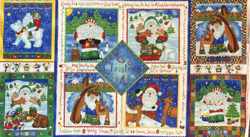 30014/26 - Santa Company Panel By Cheri L.Strole For Moda