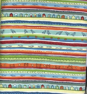 197 Beach Stripe For Makower UK