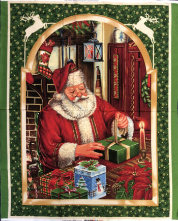 45288/F Father Christmas Panel By Laurie Cook For Ebor