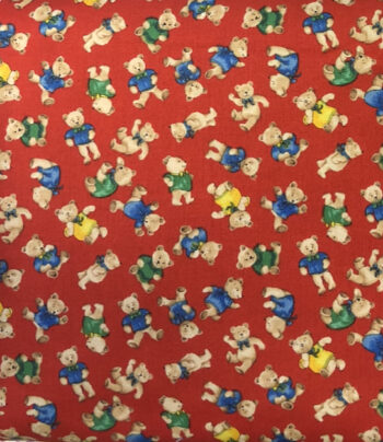 F496 One Two Three ABC Designed by Fabric Freedom - Red