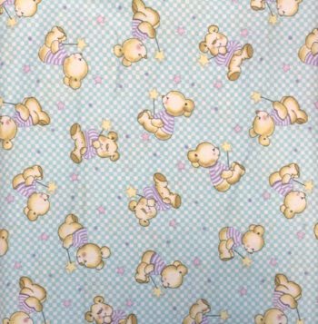 1132432 - Teddies on Plaid -mint