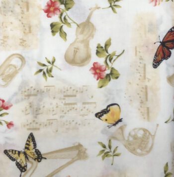 C6046 Music For Timeless Treasures - cream