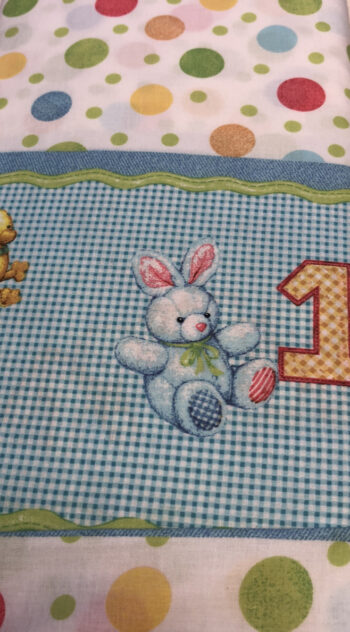 2687/01-Blue Jean Teddy One,Two,Three For Ebor Fabrics