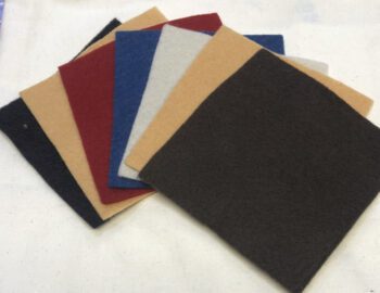 100% wool felt - 5" squares x 7 bundle