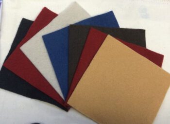 100% wool felt - 5" squares x 7 bundle