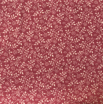Dark Pink vine leaf fabric #ID 19448