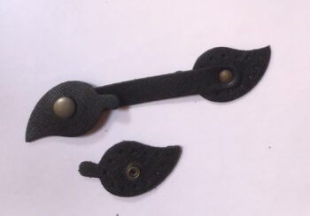 Hobby Land leather  Bag Clasp - Black