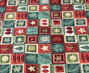530 Noel Squares By Makower UK