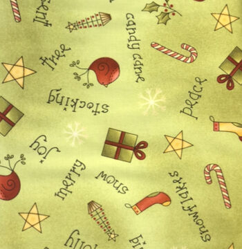 26558/Green - All things Christmas By Gail Pan For Red Rooster Fabrics
