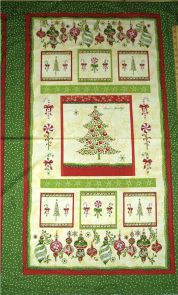 Y1189-2 Cream- Peppermint Lane Panel By clothworks