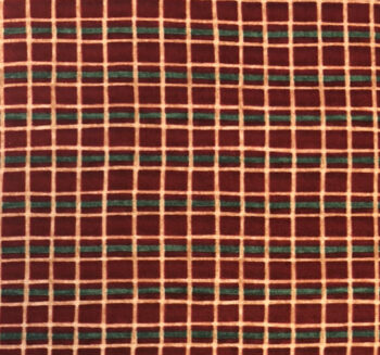 908/11-Christmas Check Designed By Susan Winget For Benartex