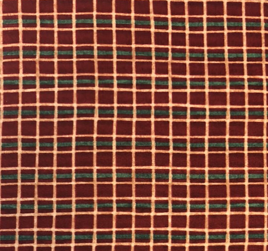 908/11-Christmas Check Designed By Susan Winget For Benartex