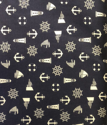 8574 - Navy Sailors Fabric By John Louden